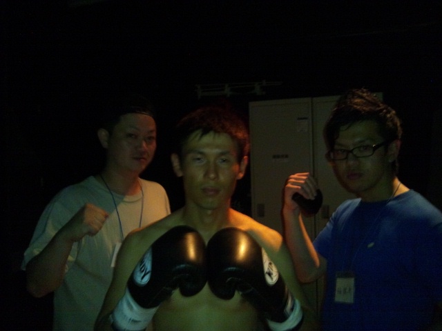 リングサイドにて…